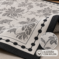 [LEVE 2 PAGUE 1] Tapete Estampado Mirela em Algodão e Nylon (Leveza, Beleza e Conforto!)