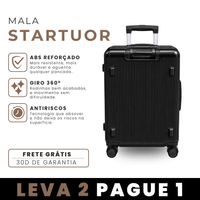 [LEVE 2 PAGUE 1] Mala de Viagem StarTuor em ABS com Rodinhas 360° Alça Ajustável e Fechamento com Senha